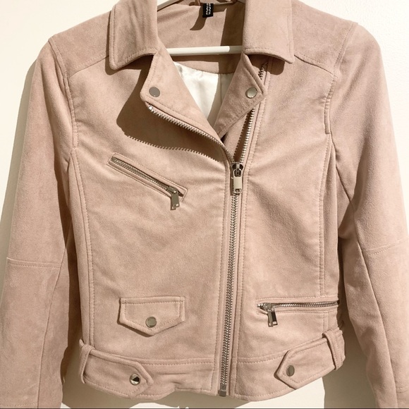 H&M DIVIDED Biker Jacket Imitation Suede - Picture 3 of 10